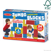 Jumbo Cardboard Blocks - 24 Pieces W6