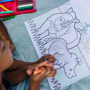 Jumbo Coloring Pad - Animals S2
