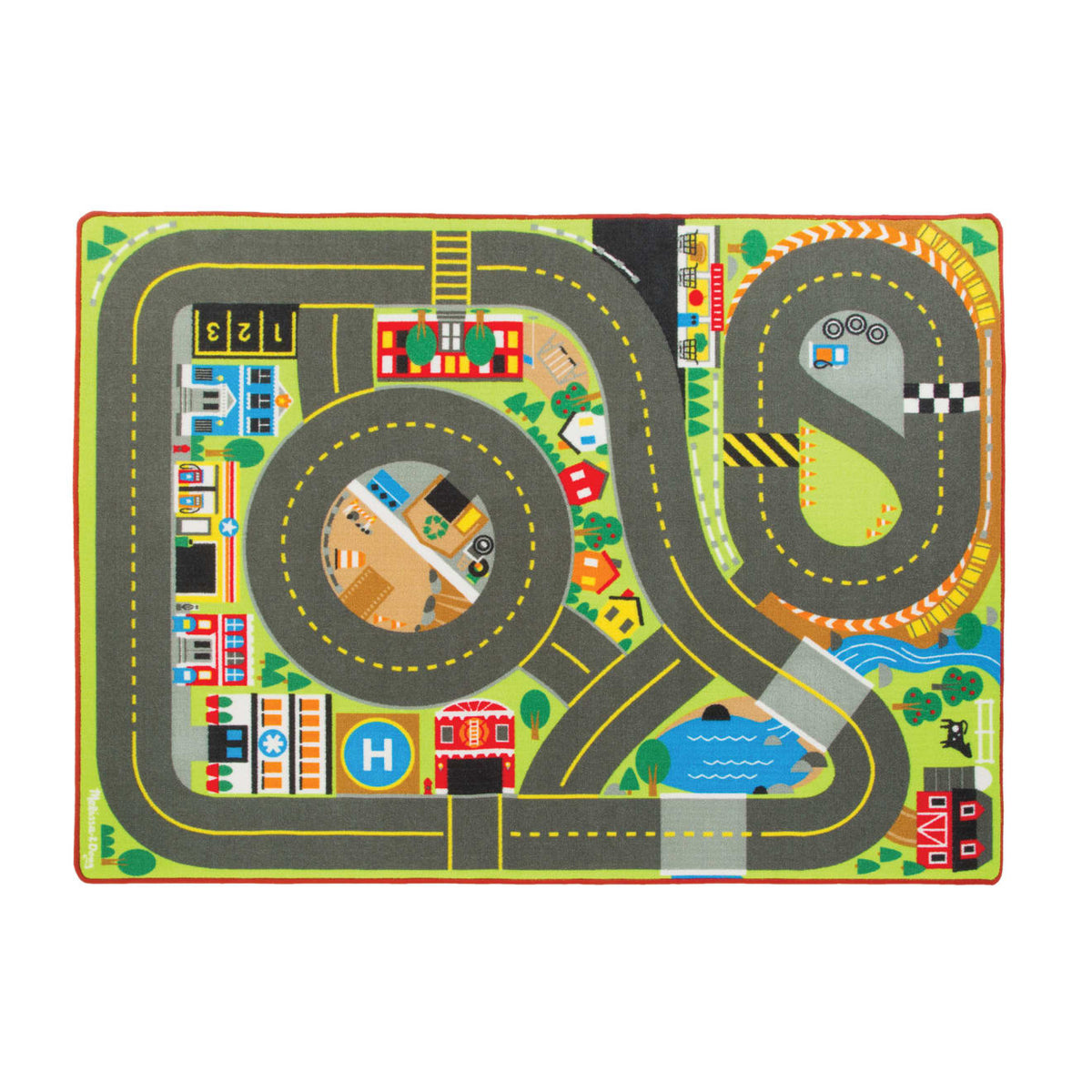 Jumbo Roadway Activity Rug H8