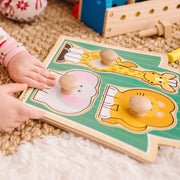 Jungle Friends Jumbo Knob Puzzle - 3 Pieces W4