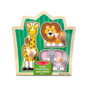 Jungle Friends Jumbo Knob Puzzle - 3 Pieces W4