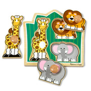 Jungle Friends Jumbo Knob Puzzle - 3 Pieces W4