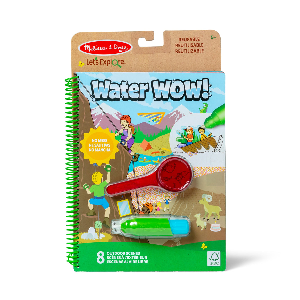Let’s Explore Water Wow! Outdoor Adventure Deluxe Water-Reveal Pad P4
