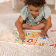 Lift & See Numbers Peg Puzzle - 10 Pieces M8