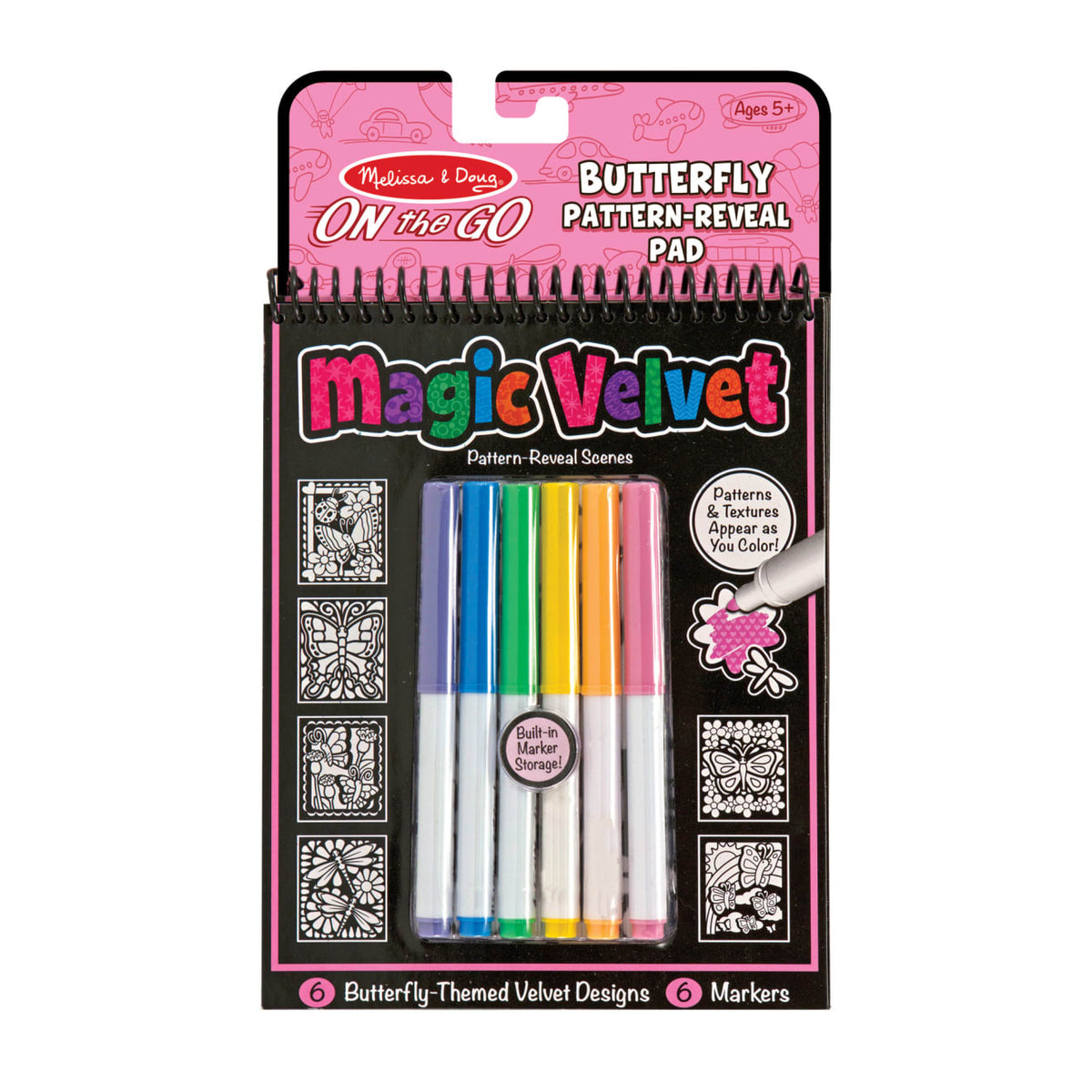Magic Velvet Butterfly Scenes - On the Go Travel Activity W2