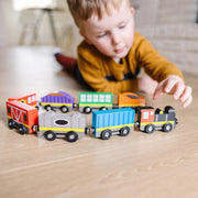 Magnetic Wooden Train Cars I4