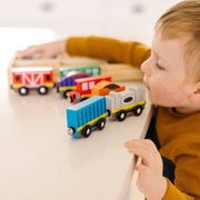 Magnetic Wooden Train Cars I4