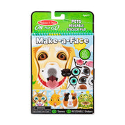 Make-a-Face – Pets Reusable Sticker Pad – On the Go Travel Activity E9