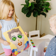 Make-a-Face Sticker Pad - Crazy Characters H9