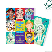 Make-a-Face Sticker Pad - Crazy Characters P7
