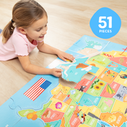 Map Floor Puzzle - 51 Pieces N8