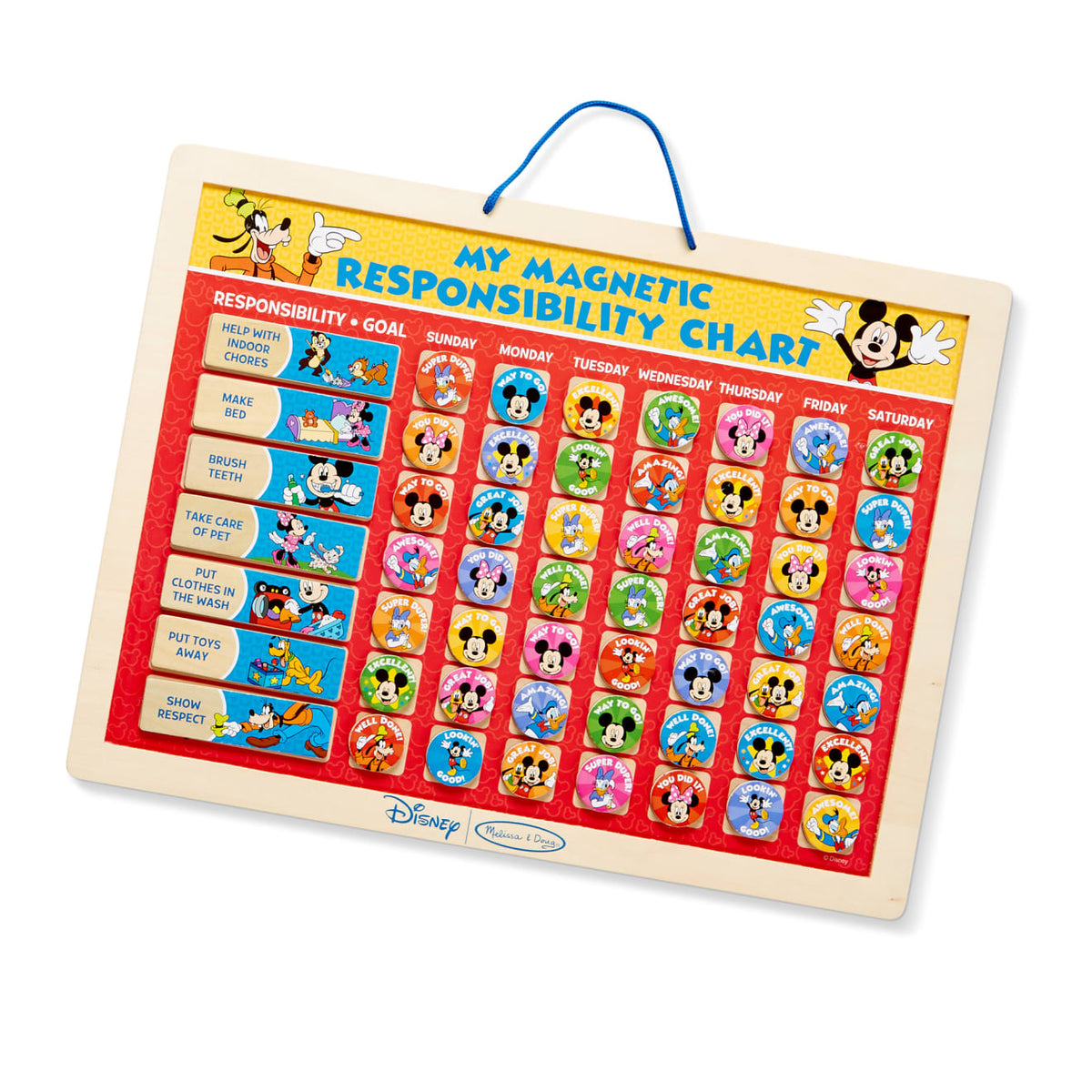 Mickey Mouse My Magnetic Responsibility Chart T0