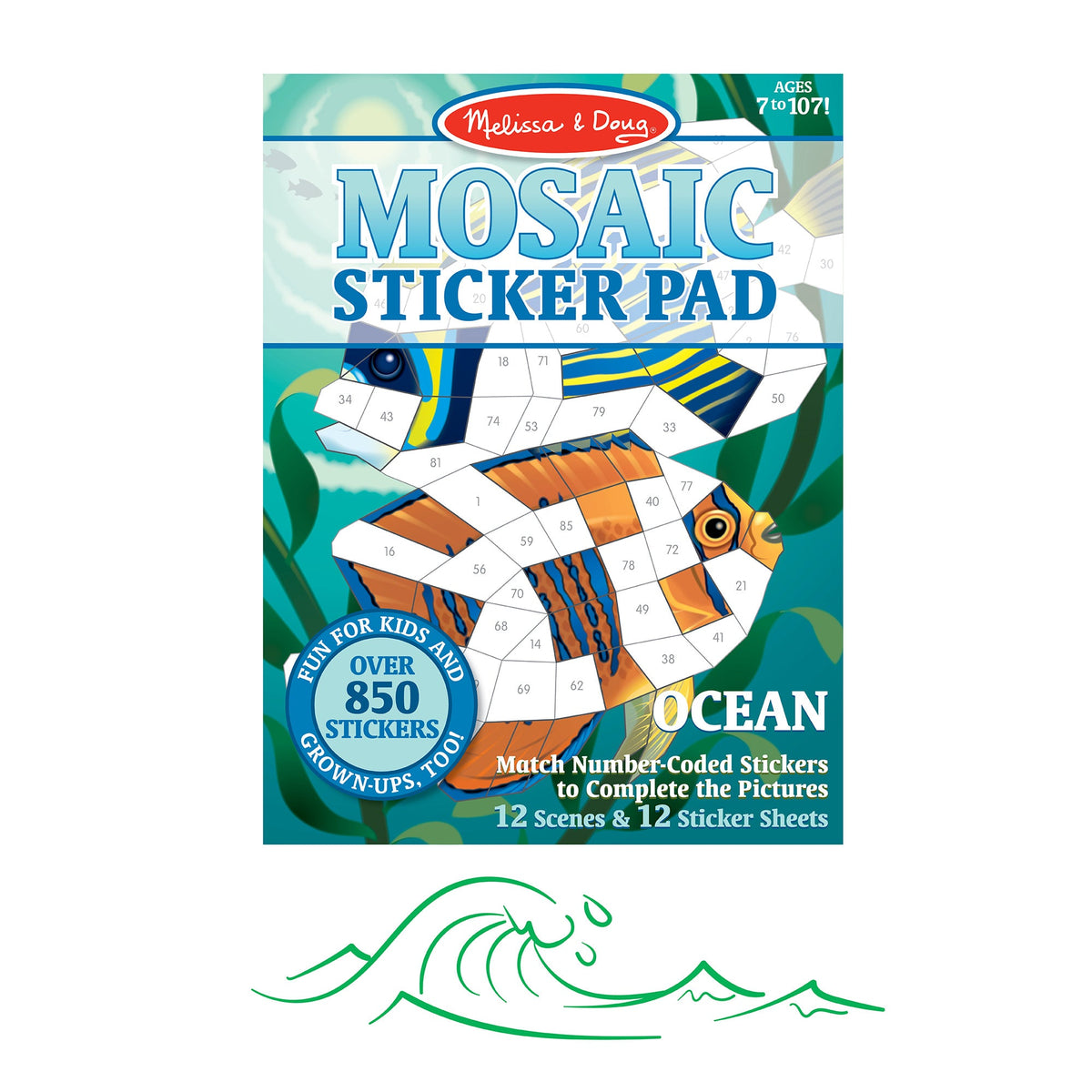 Mosaic Sticker Pad - Ocean H3