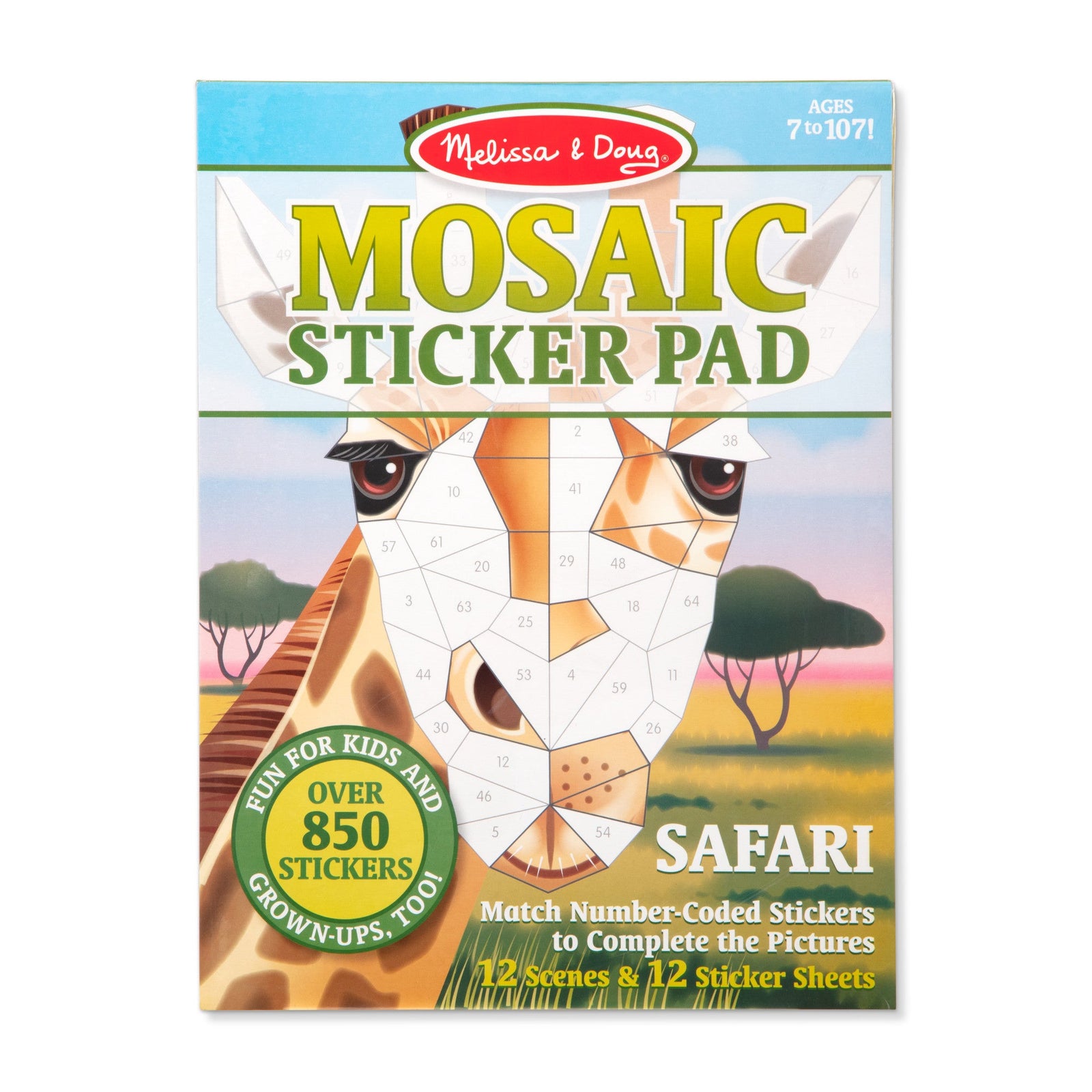 Mosaic Sticker Pad - Safari B1