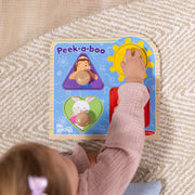 Ms. Rachel™ Wooden Peek-a-Boo Jumbo Peg Puzzle – 4 Pieces K7