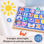 Ms. Rachel™  Wooden Phonics Alphabet Sound Puzzle - 26 Pieces J6