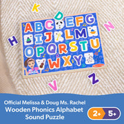 Ms. Rachel™  Wooden Phonics Alphabet Sound Puzzle - 26 Pieces J6