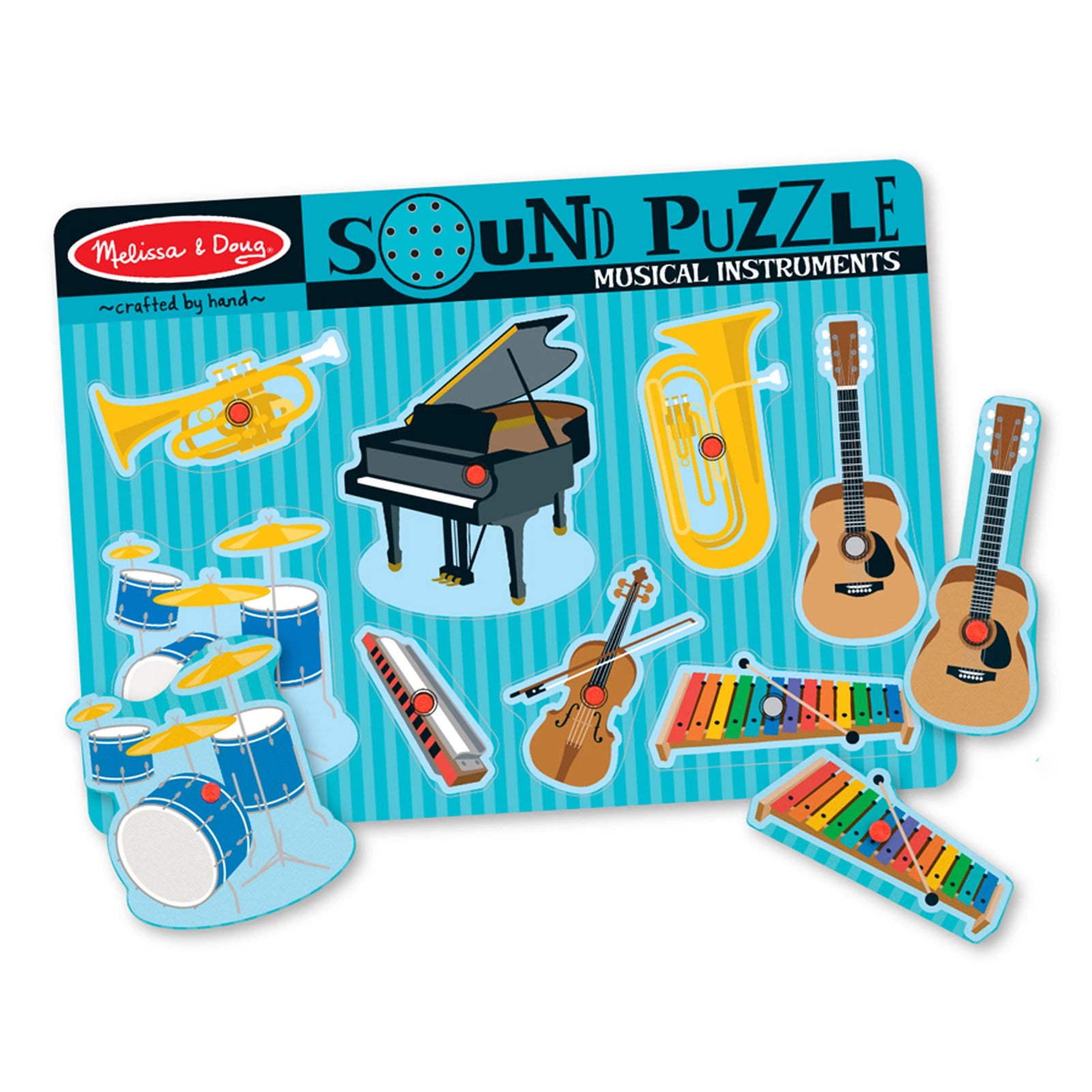 Musical Instruments Sound Puzzle - 8 Pieces K3