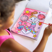 My First Paint With Water Kids' Art Pad With Paintbrush - Cheerleaders, Flowers, Fairies, and More H7