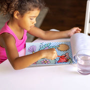 My First Paint With Water Kids' Art Pad With Paintbrush - Cheerleaders, Flowers, Fairies, and More H7
