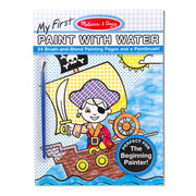 My First Paint With Water Kids' Art Pad With Paintbrush - Pirates, Space, Construction, and More Q1