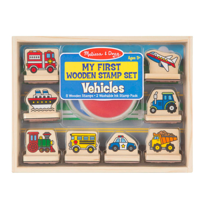 My First Wooden Stamp Set - Vehicles P7