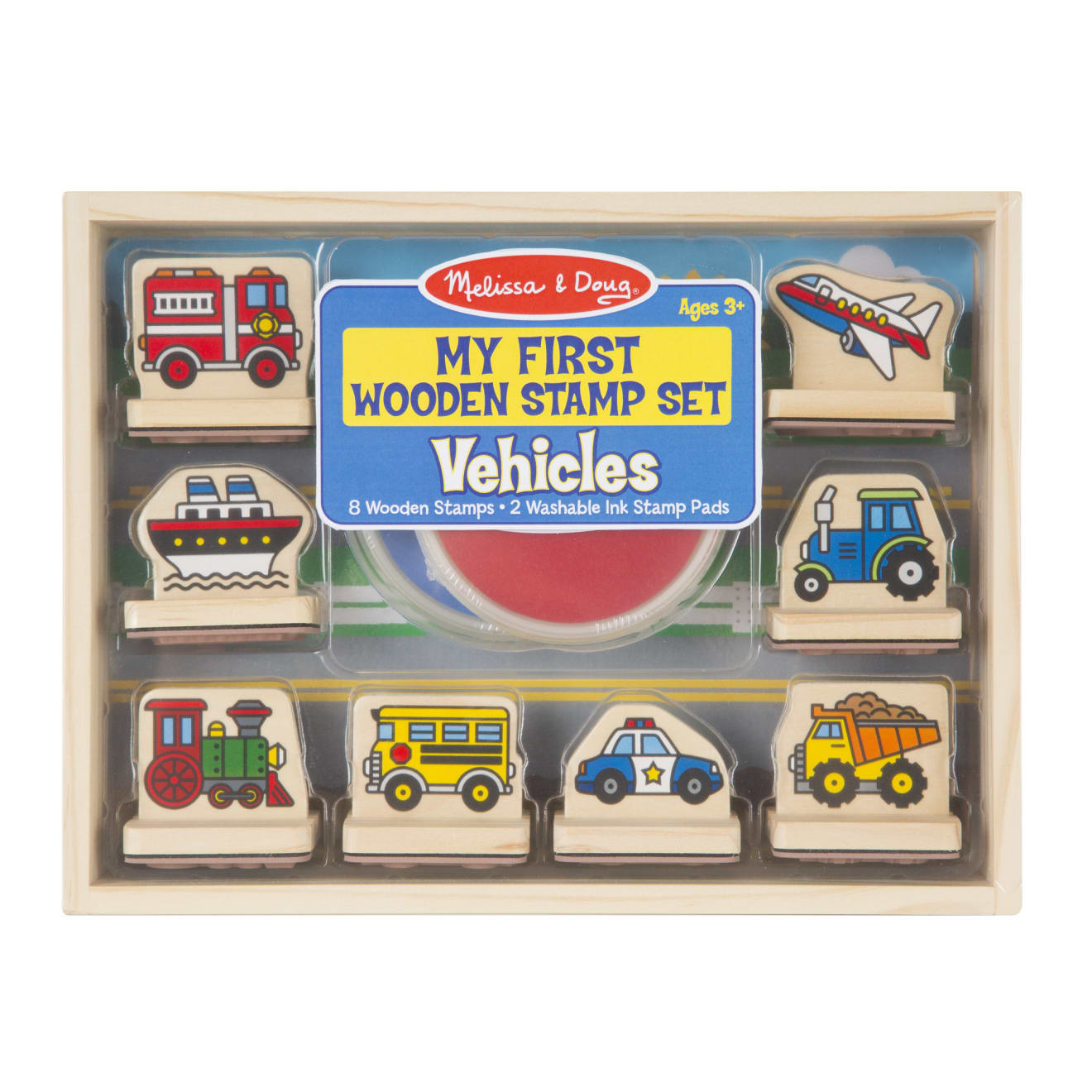 My First Wooden Stamp Set - Vehicles V1