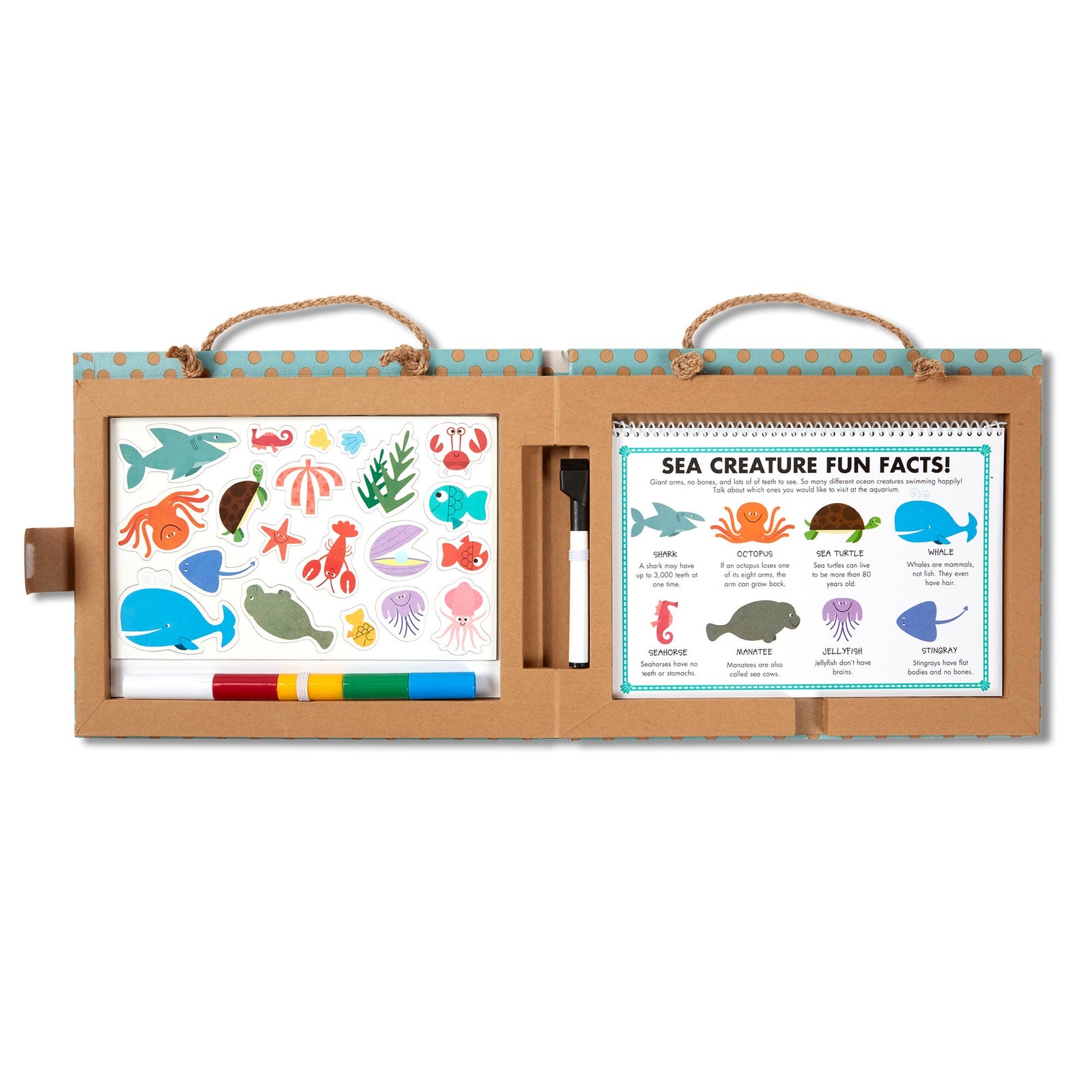 Natural Play: Play, Draw, Create Reusable Drawing & Magnet Kit – Ocean X1