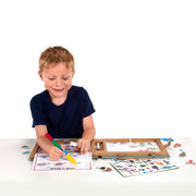 Natural Play: Play, Draw, Create Reusable Drawing & Magnet Kit – Ocean X1