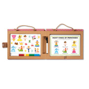 Natural Play: Play, Draw, Create Reusable Drawing & Magnet Kit – Princesses V2
