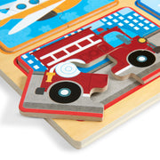 Natural Play Wooden Puzzle: Ready, Set, Go I7