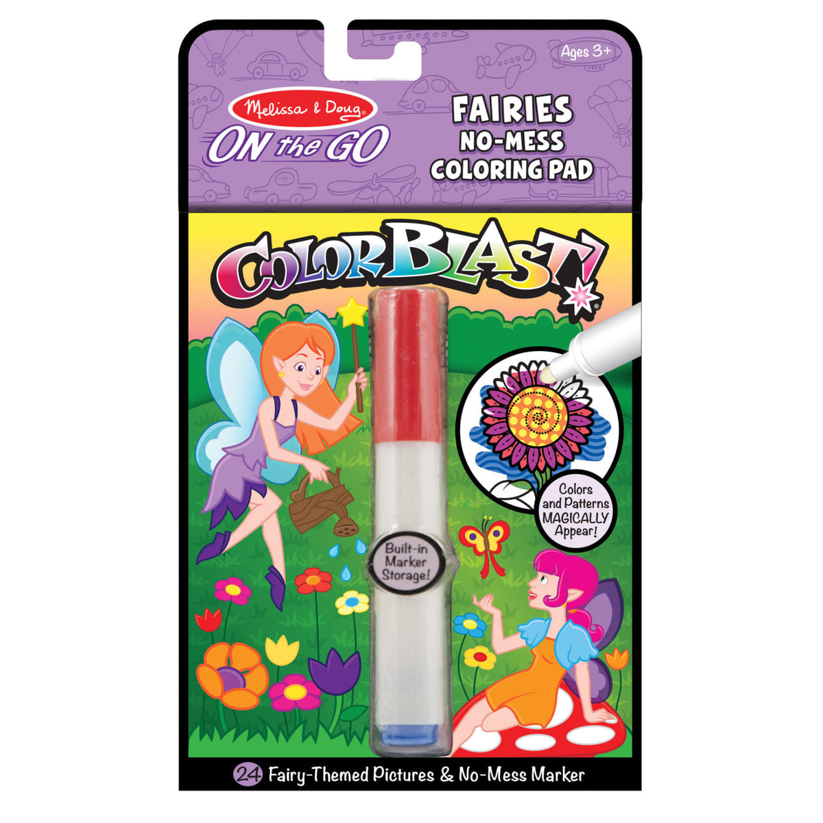 On the Go ColorBlast No-Mess Coloring Pad - Fairies C7