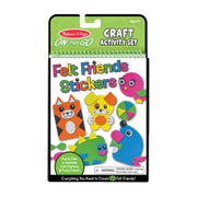 On-the-Go Felt Friends Stickers Craft Activity Set E3