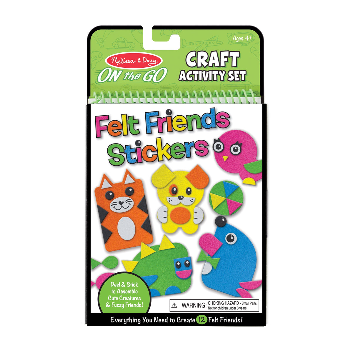 On-the-Go Felt Friends Stickers Craft Activity Set G9