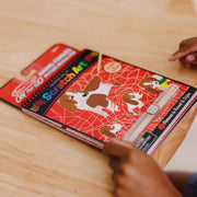 On the Go Scratch Art Color Reveal Pad - Animal Families T1