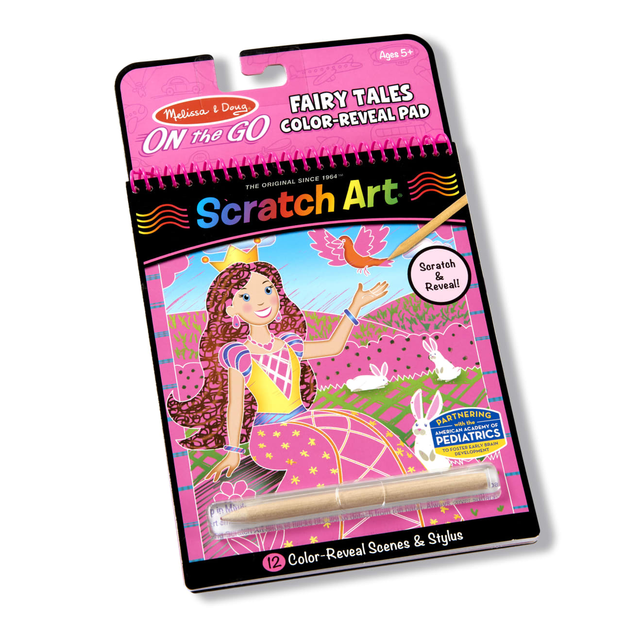 On the Go Scratch Art Color Reveal Pad - Fairy Tales D0