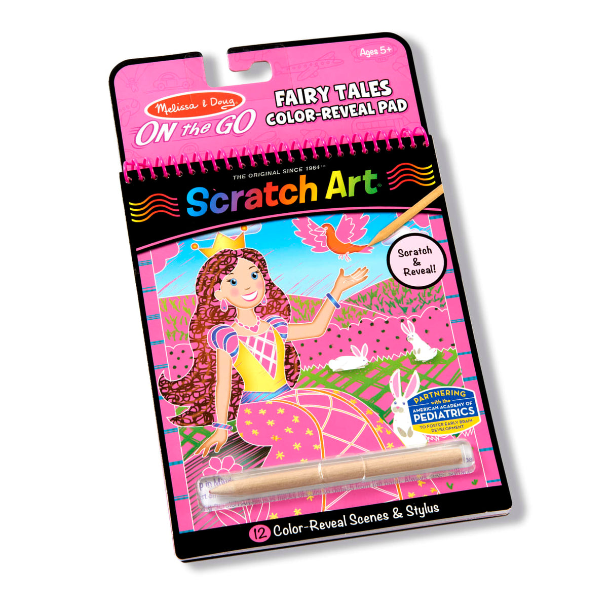 On the Go Scratch Art Color Reveal Pad - Fairy Tales E1