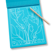 On the Go Scratch Art Color-Reveal Pad -  Sea Life J1