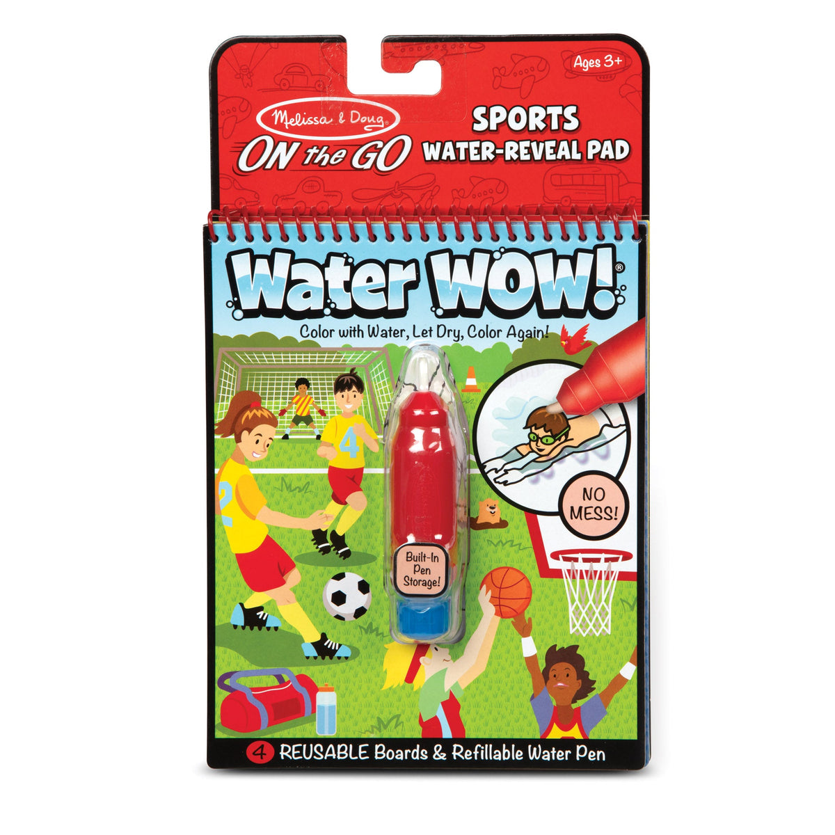 On the Go Water WOW!® Water-Reveal Activity Pad – Sports X0