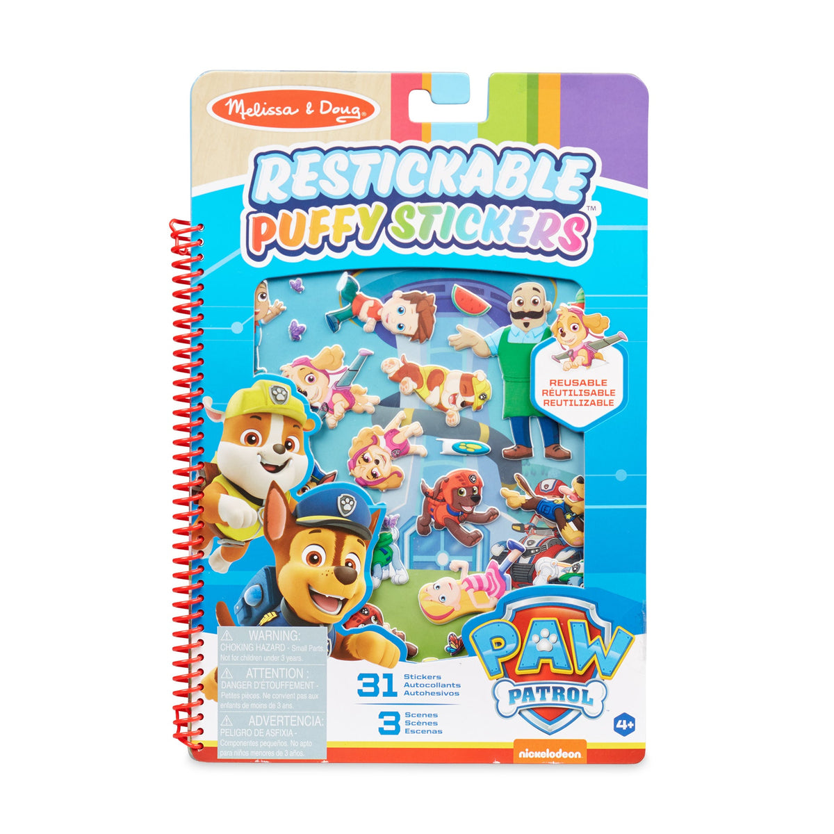 PAW Patrol Restickable Puffy Stickers - Adventure Bay G3