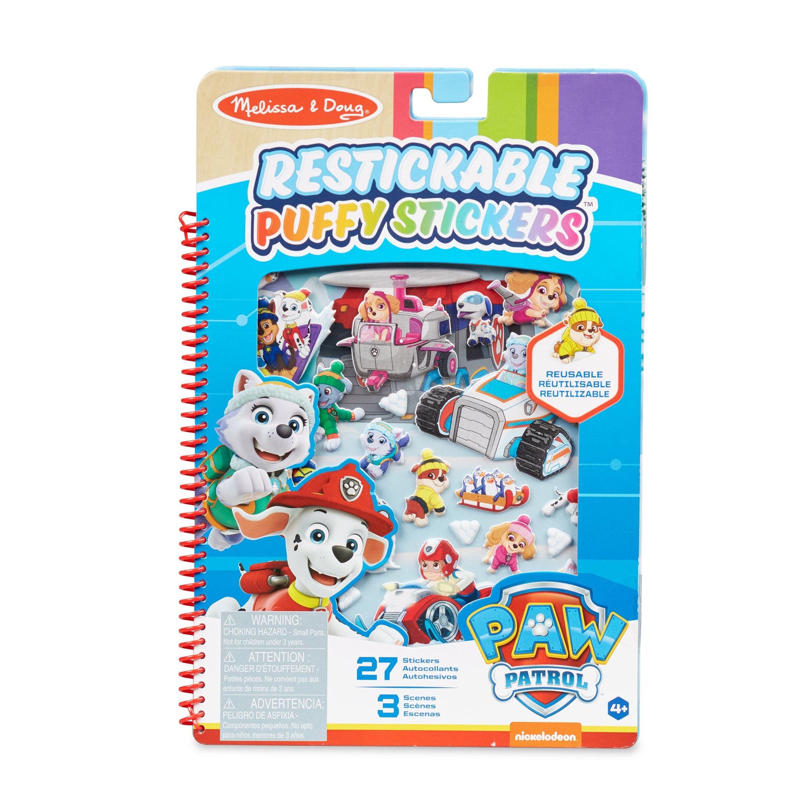 PAW Patrol Restickable Puffy Stickers -  Jake's Mountain A5