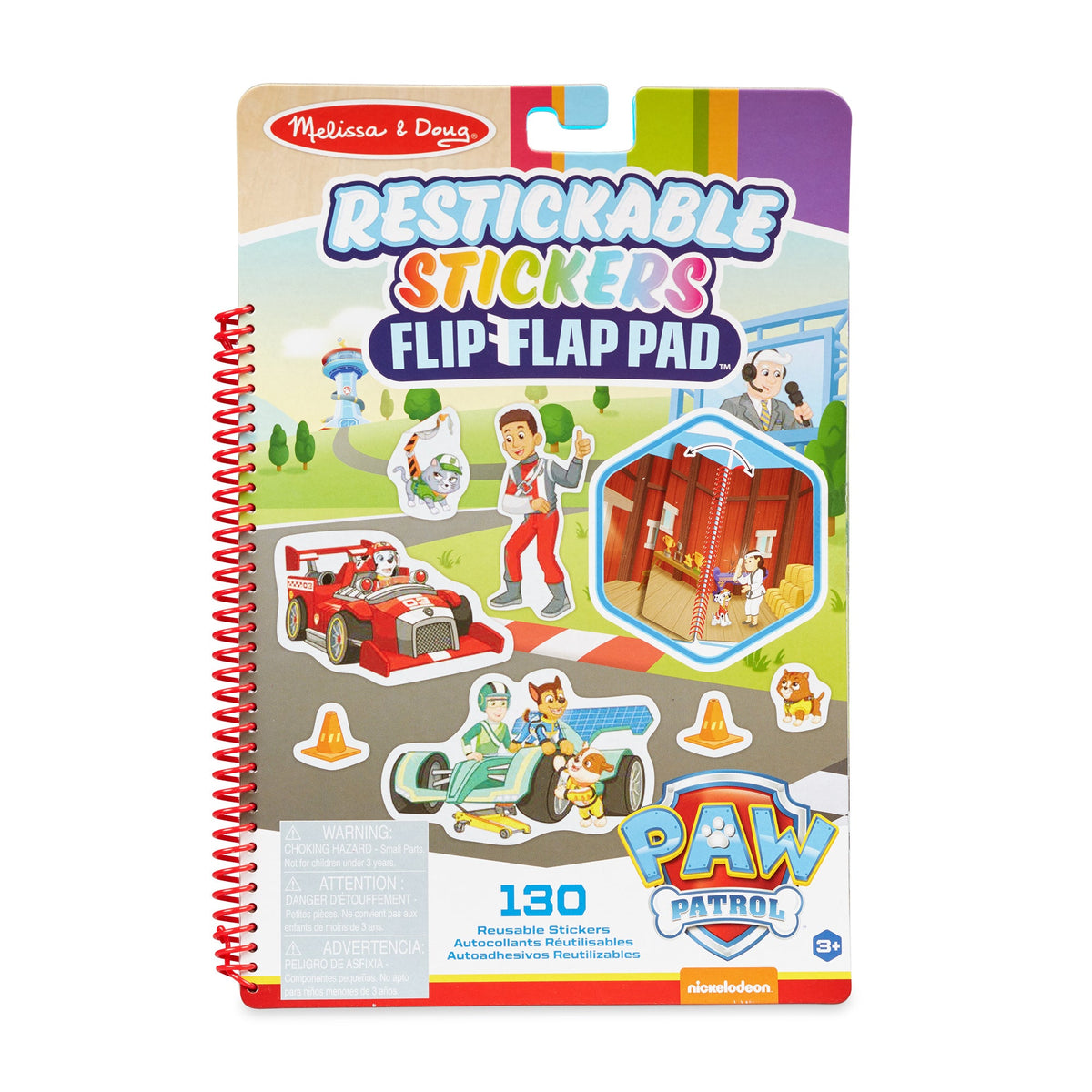 PAW Patrol Restickable Stickers Flip-Flap Pad - Classic Missions O0