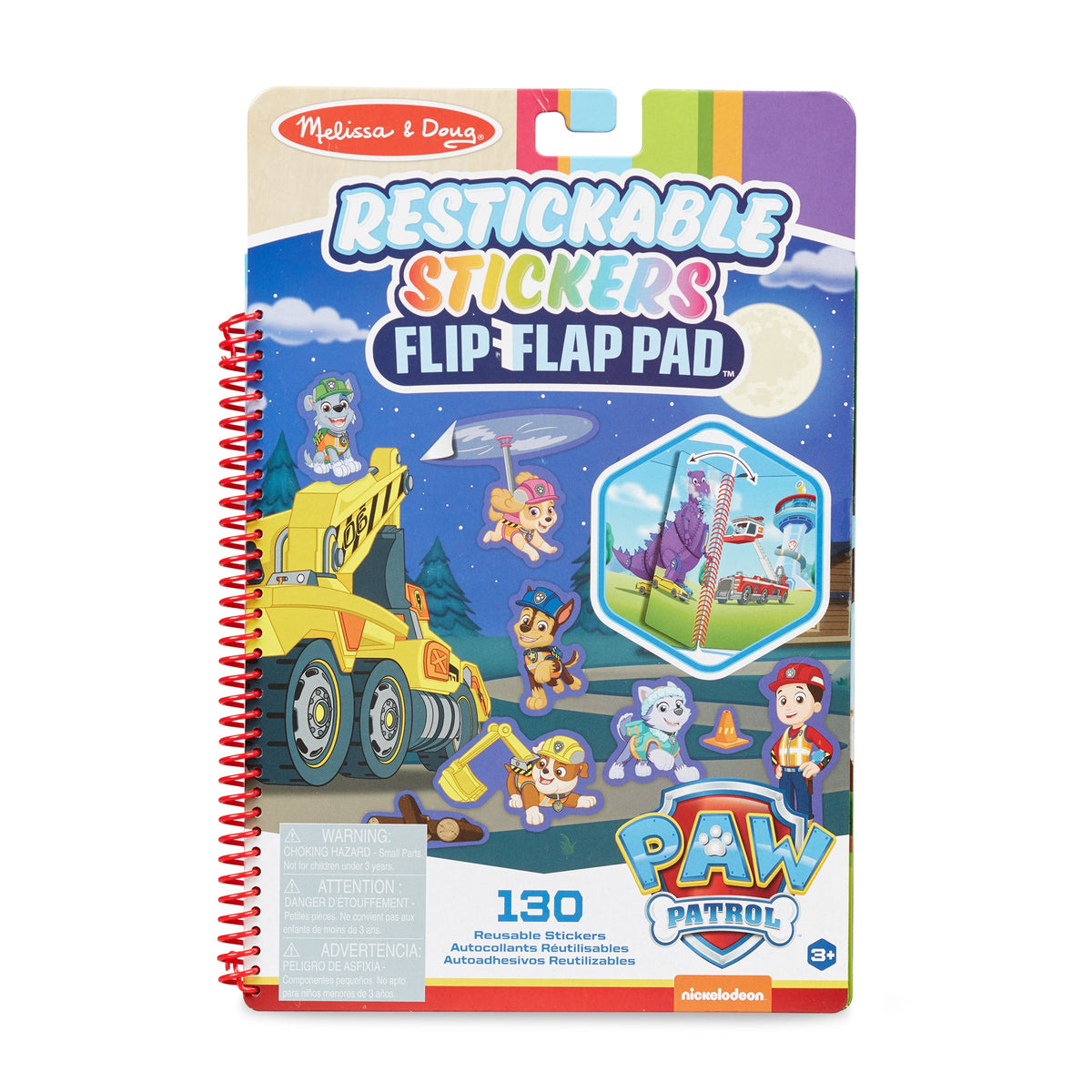 PAW Patrol Restickable Stickers Flip-Flap Pad - Ultimate Rescue W7