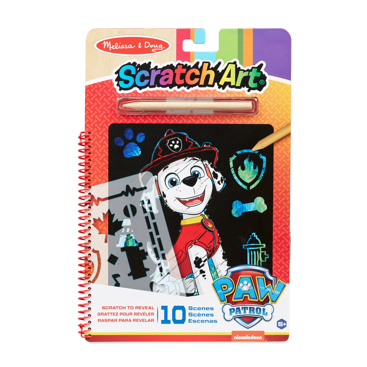 PAW Patrol Scratch Art Pad - Marshall E0