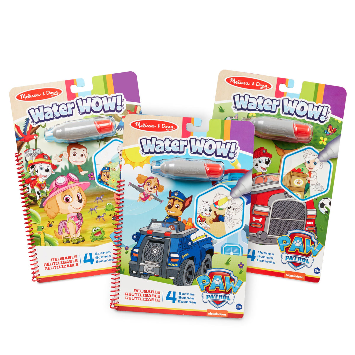 PAW Patrol Water Wow! 3-Pack - Skye, Chase, Marshall Water Reveal Pads F7