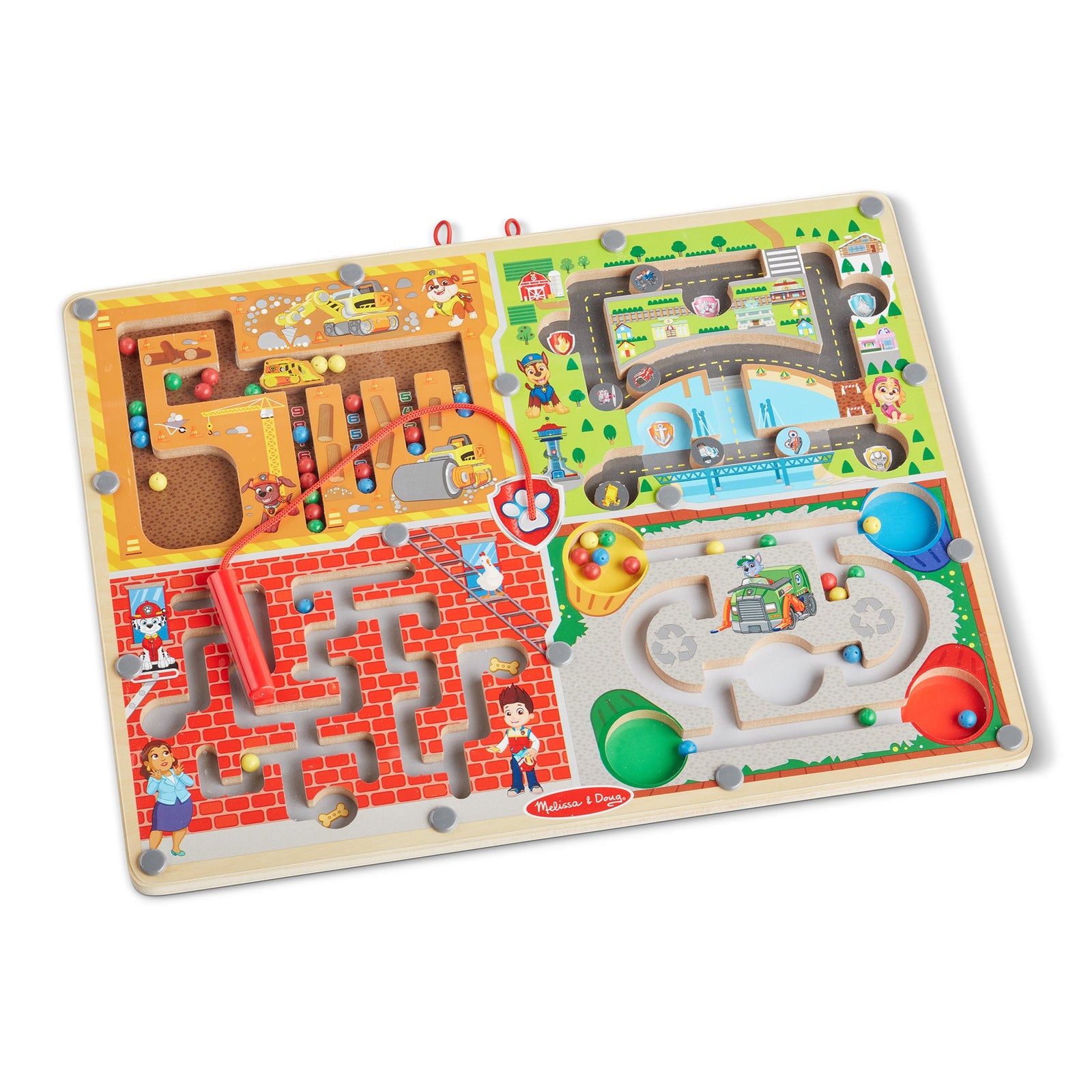 PAW Patrol Wooden 4-in-1 Magnetic Wand Maze Board A6