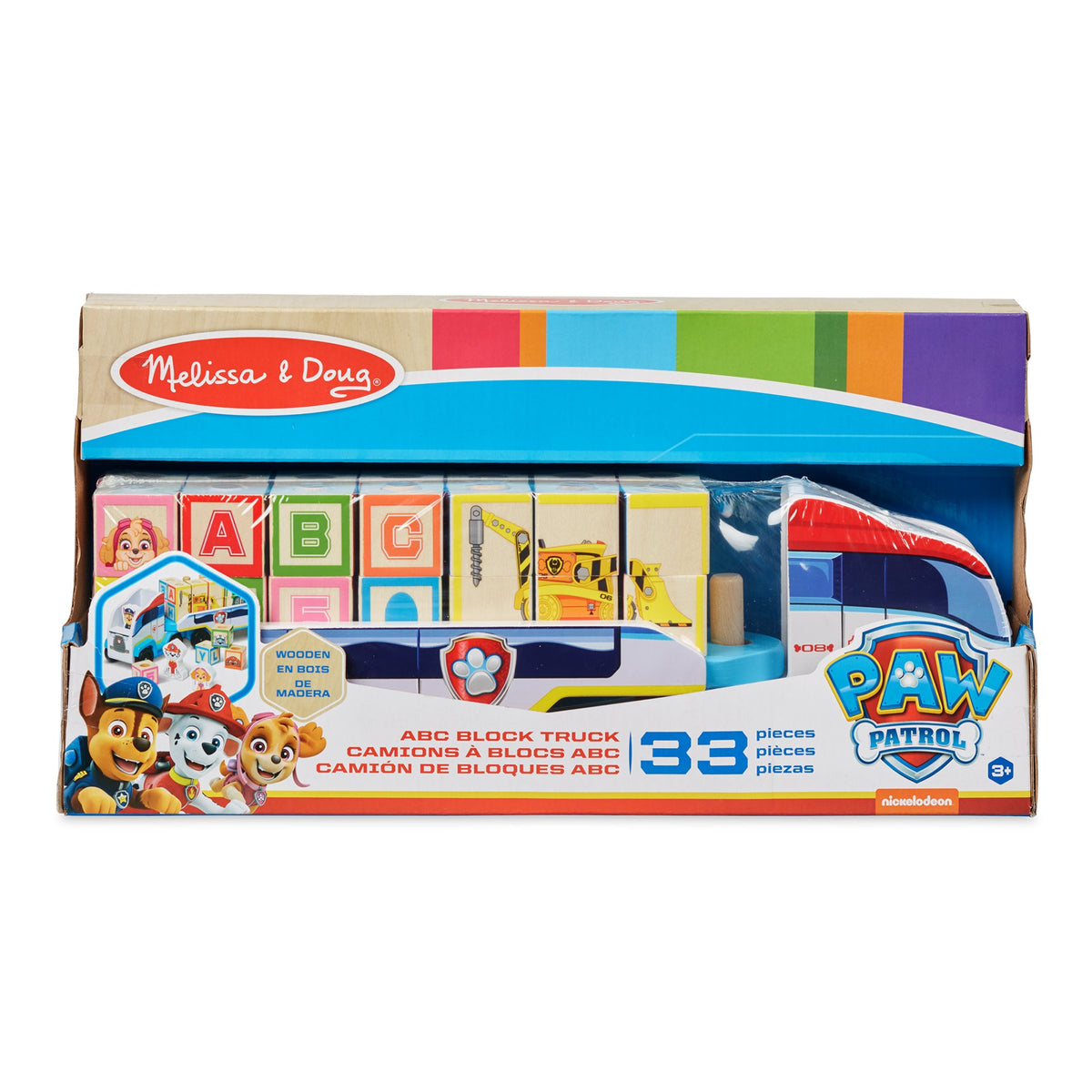PAW Patrol Wooden ABC Block Truck K9