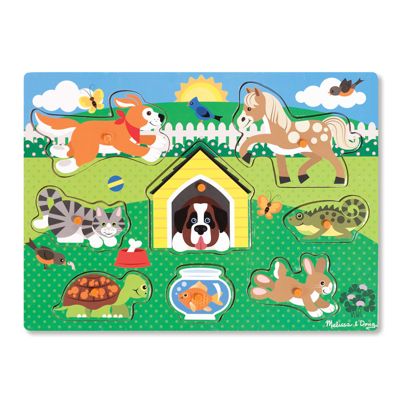 Pets Peg Puzzle - 8 Pieces K7
