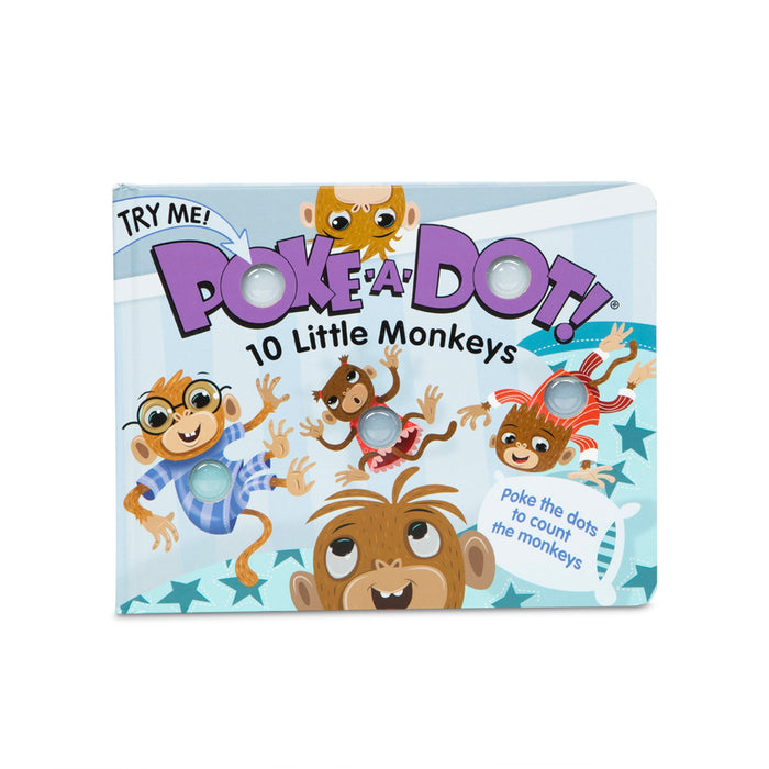 Poke-a-Dot: 10 Little Monkeys Board Book M8