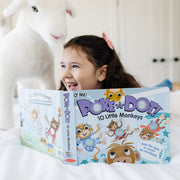 Poke-a-Dot: 10 Little Monkeys Board Book V8